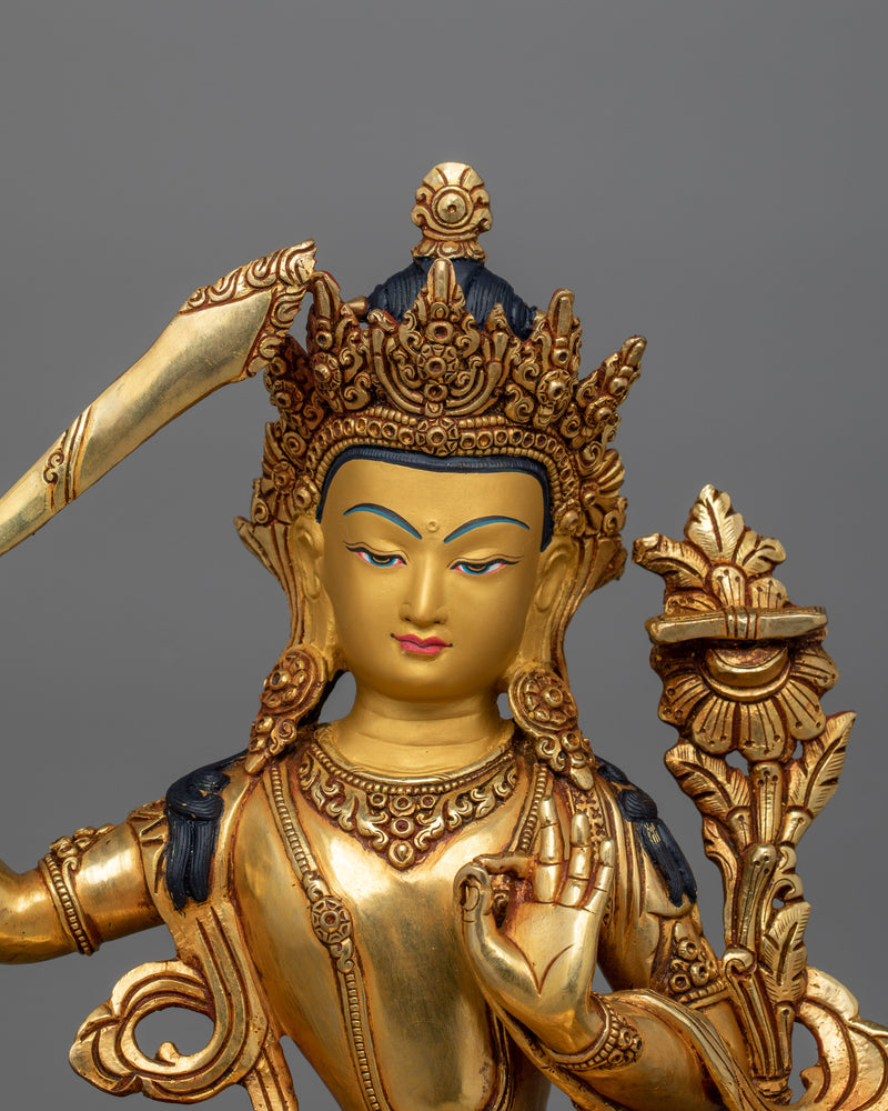 Knowledge Deity Manjughosa Statue | The Supreme Wisdom Deity of Buddhism