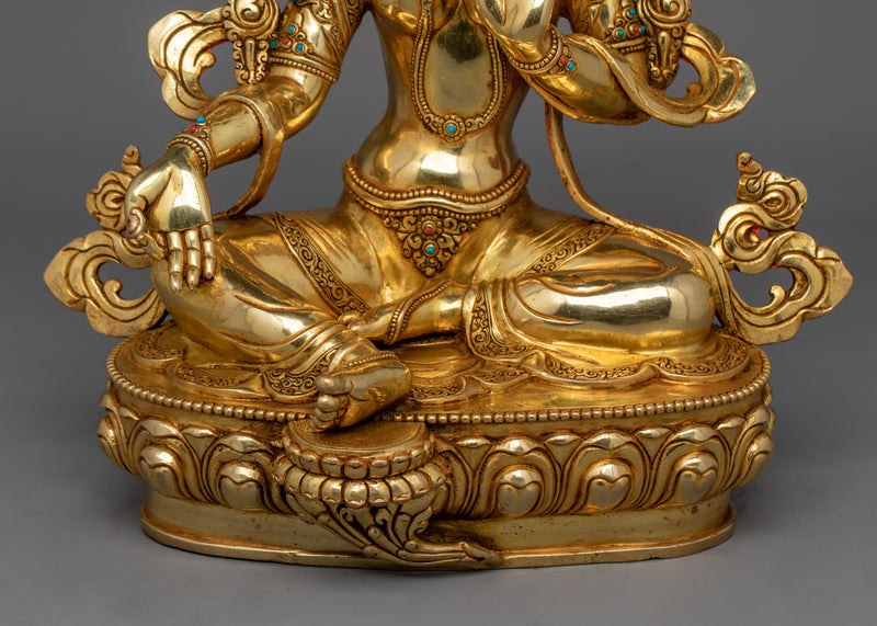 Green Tara Beloved Deity in Tibetan Buddhism | Divine Feminine Art