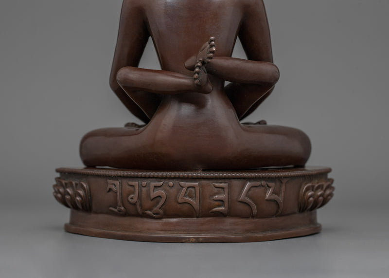 Bodhisattva of Unity Samantabhadra With Consort | Chocolate Oxidized Sculpture