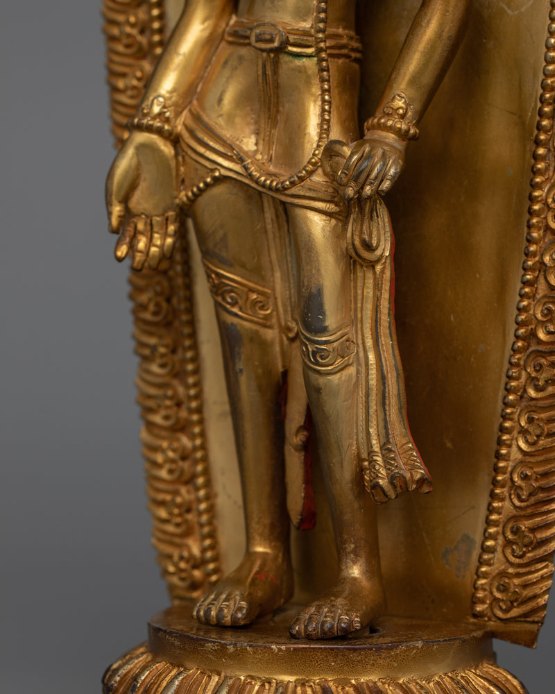 Standing Padmapani Bodhisattva Figurine | Symbol of Compassion and Enlightenment