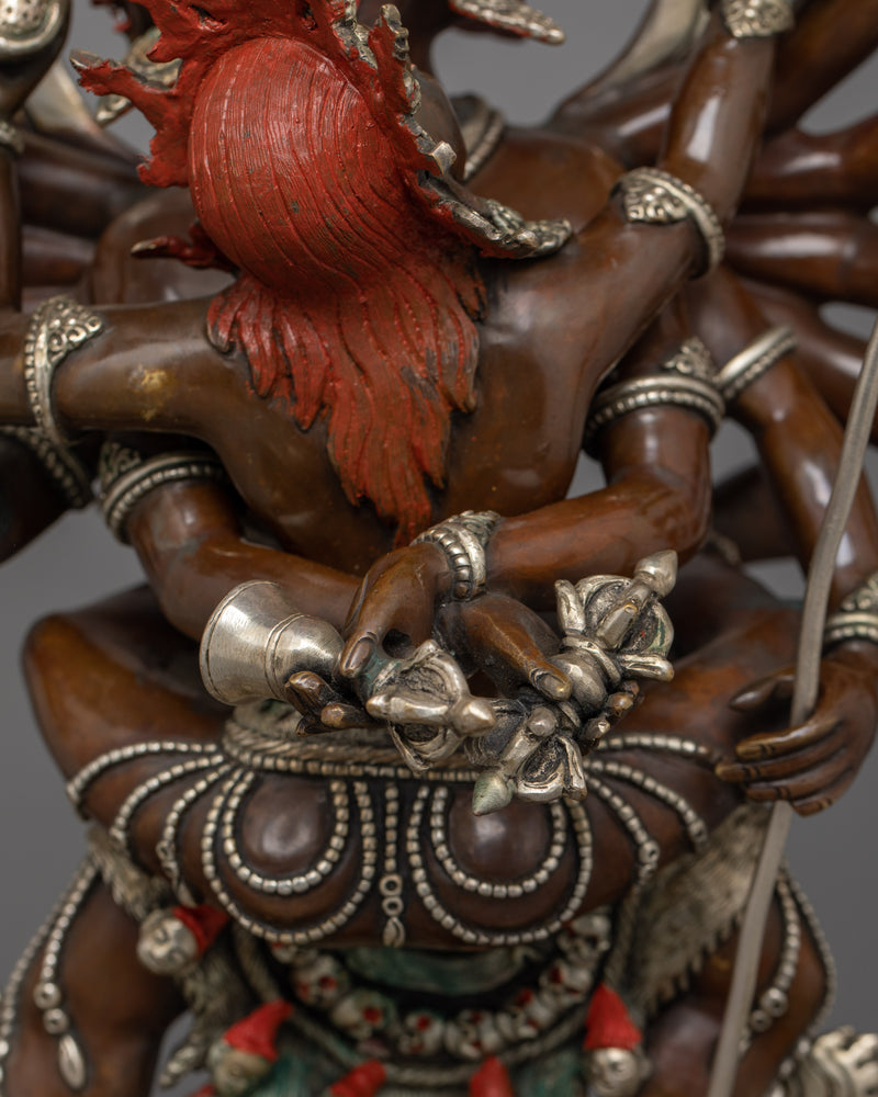 Handcrafted Chakrasamvara Statue | Tantric Deity of Transformation