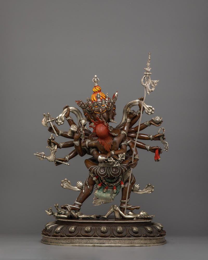 Handcrafted Chakrasamvara Statue | Tantric Deity of Transformation