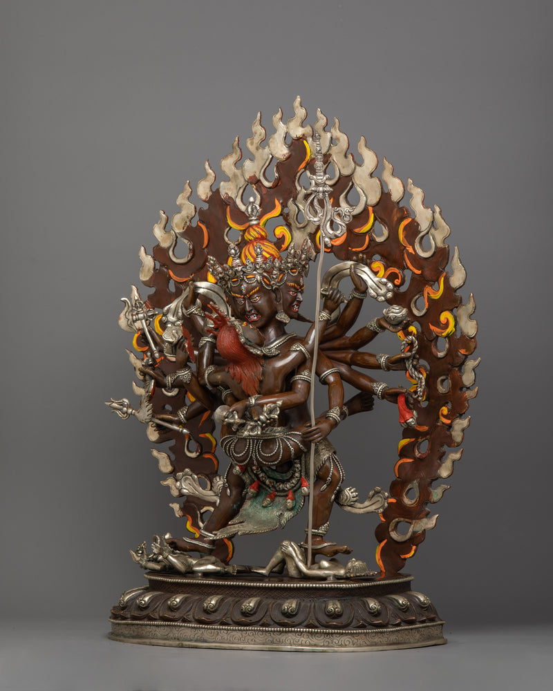 Handcrafted Chakrasamvara Statue | Tantric Deity of Transformation