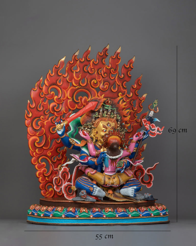 Four-Armed Mahakala Statue