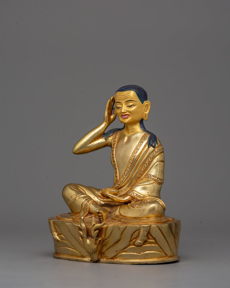 Tibetan Yogi Milarepa Sculpture | Spiritual Inspiration and Devotion