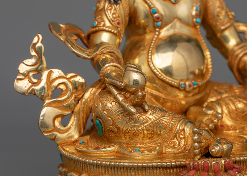 Dzambhala Dharma Decor Statue For Spiritual Abundance | The Buddhist Deity of Prosperity