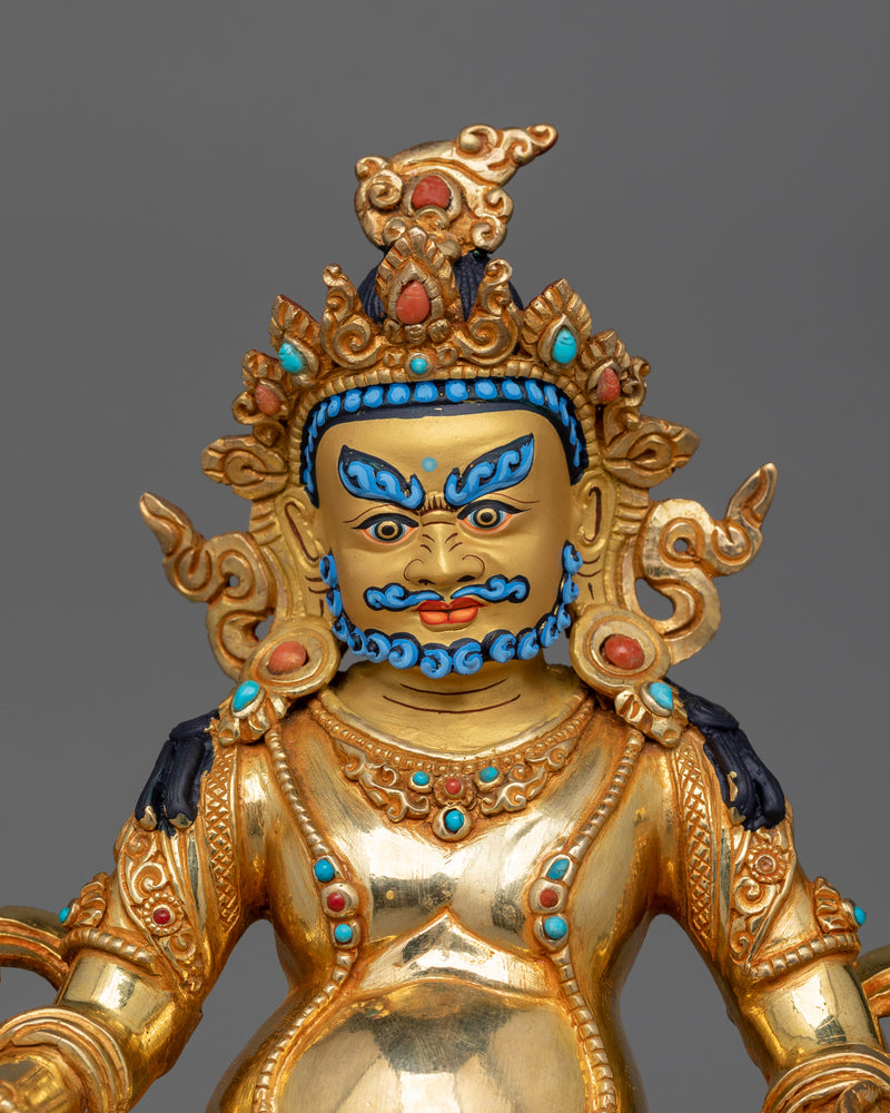 Dzambhala Dharma Decor Statue For Spiritual Abundance | The Buddhist Deity of Prosperity