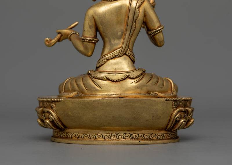 Handcrafted Padampa Sangye Statue in 24K Gold | A Spiritual Guide to Liberation