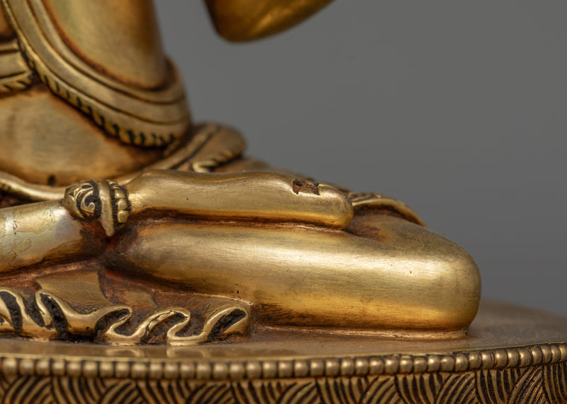 Handcrafted Padampa Sangye Statue in 24K Gold | A Spiritual Guide to Liberation