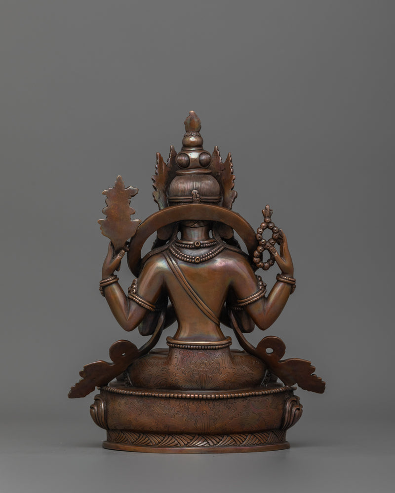 Chenrezig Bodhisattva Deity | The one who looks with unwavering eye