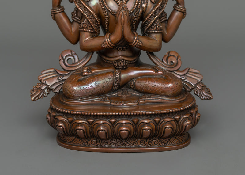 Chenrezig Bodhisattva Deity | The one who looks with unwavering eye