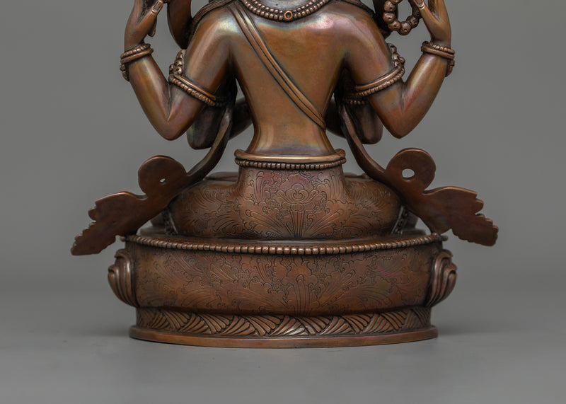 Chenrezig Bodhisattva Deity | The one who looks with unwavering eye