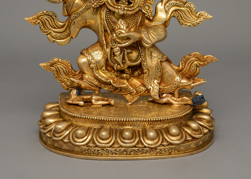 Protector Deity Mahakala Bernakchen Statue | Tibetan Dharma Protector