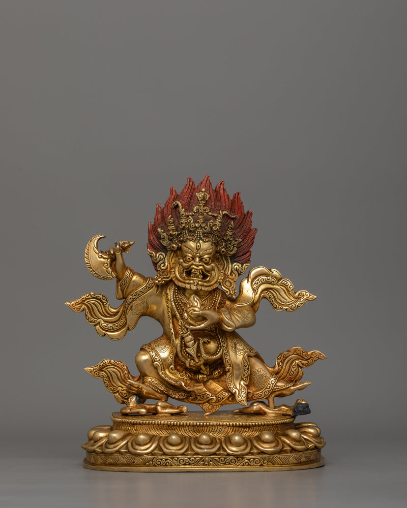 Protector Deity Mahakala Bernakchen Statue | Tibetan Dharma Protector