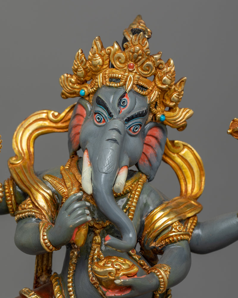 Religious Bodhisattva Ganesha Statue | Himalaya Nepal Ganpati Idol