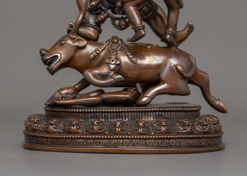 Buffalo Headed Deity Yamantaka Sculpture | Wrathful Deity Revered in Vajrayana Buddhism