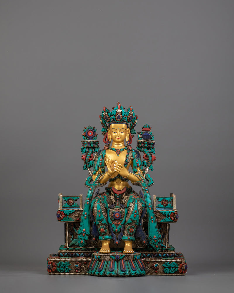 Tibetan Buddha of Future Maitreya Statue | Symbol of Compassion and Enlightenment