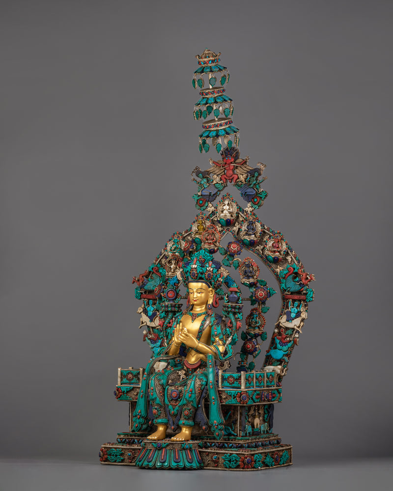 Tibetan Buddha of Future Maitreya Statue | Symbol of Compassion and Enlightenment