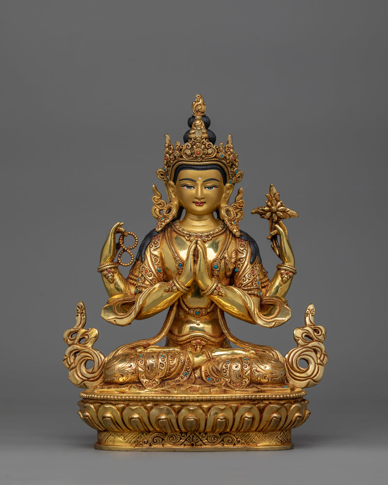 four-armed-chenrezig-figurine