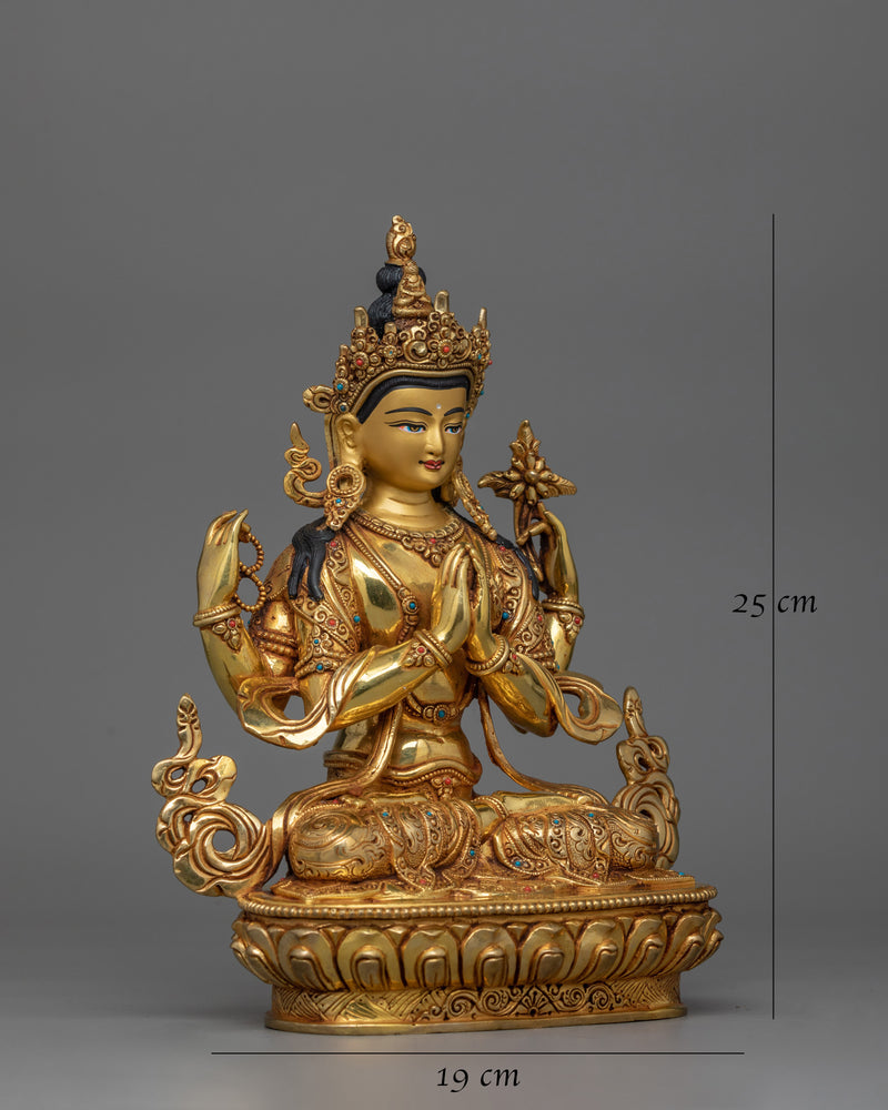 four-armed-chenrezig-figurine