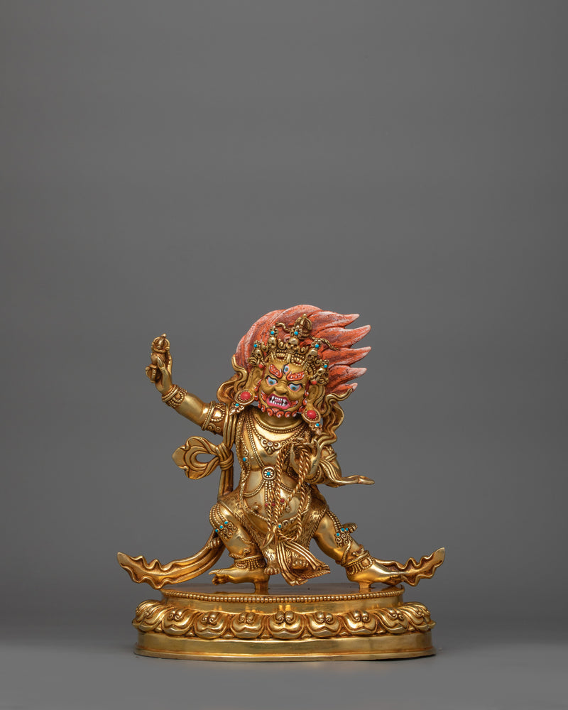 Buddha Protector Wrathful Vajrapani Sacred Statue | The Guardian of Dharma