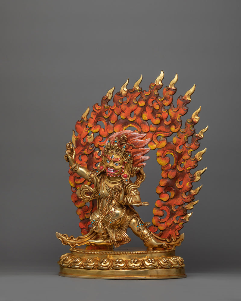 Buddha Protector Wrathful Vajrapani Sacred Statue | The Guardian of Dharma