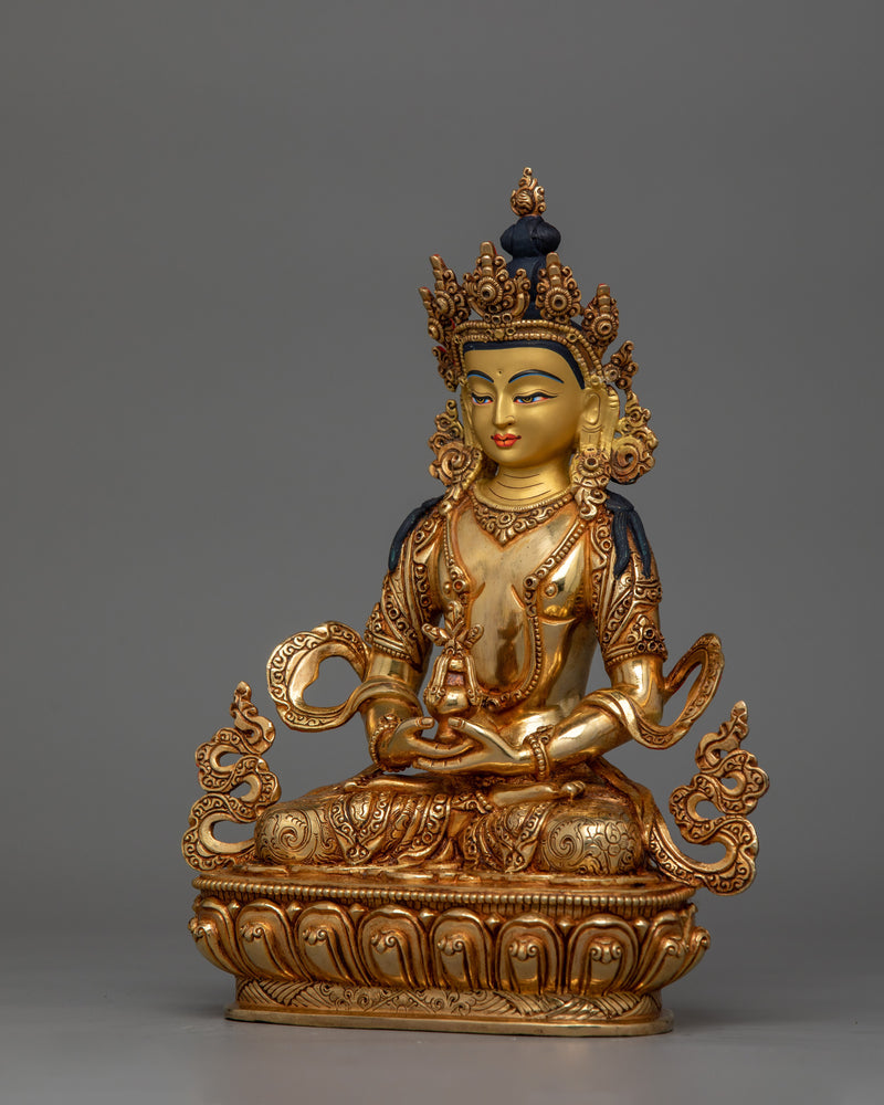 Enlightened Buddha Amitayus Statue for Sacred Decor  | The Deity of Infinite Life