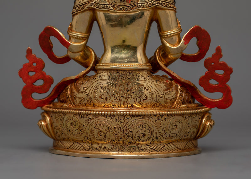 Enlightened Buddha Amitayus Statue for Sacred Decor  | The Deity of Infinite Life