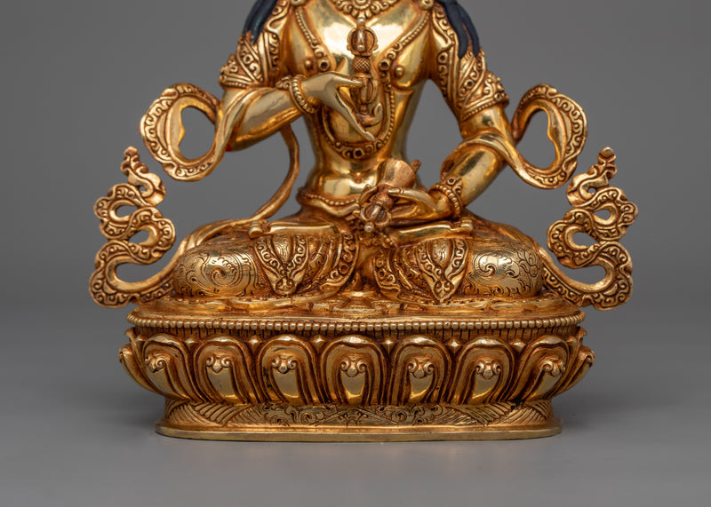 Vajrasattva The Remover of Obstacles Handcrafted Statue | Tibetan Deity of Purification