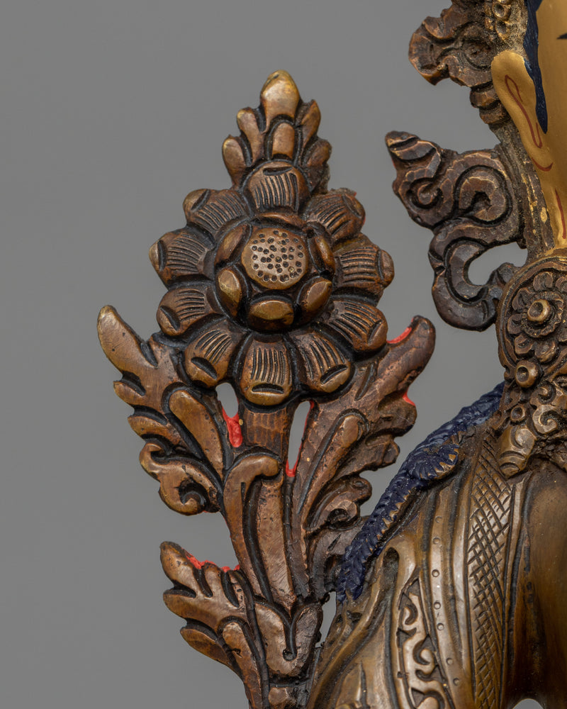 Green Tara Oxidized Statue for Shrine Decor | The Compassionate Liberator