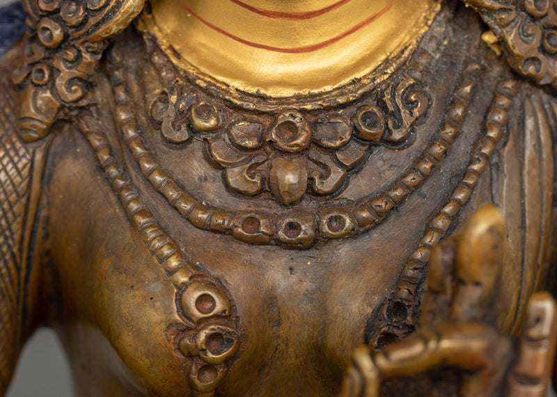 Green Tara Oxidized Statue for Shrine Decor | The Compassionate Liberator