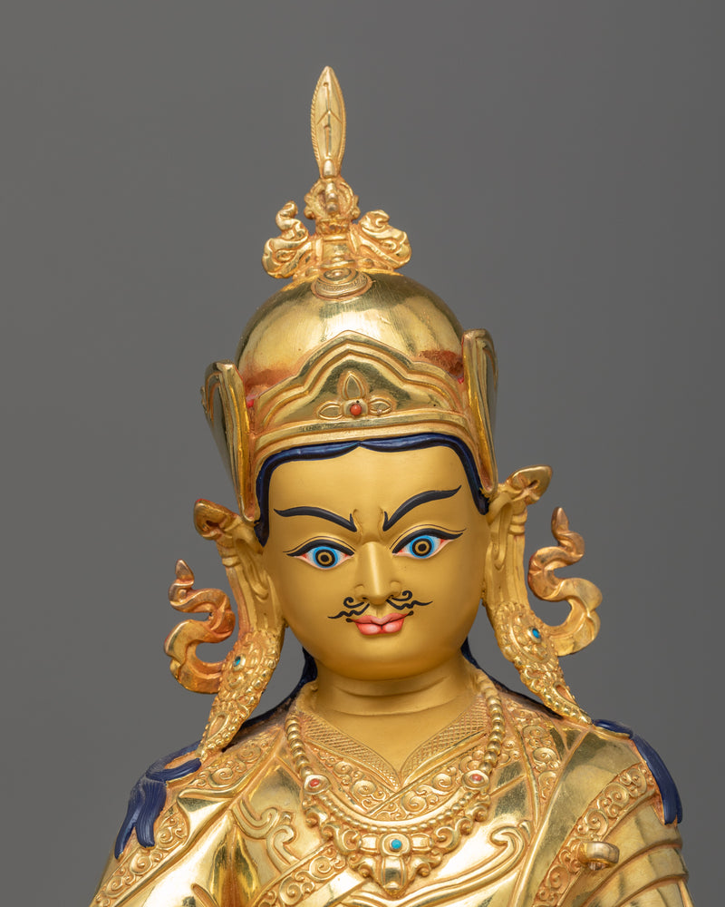 Religious Buddhist Vajra Master Rinpoche Guru Statue | The Tantric Master