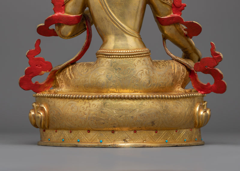 13.4 Inch Tibetan Home Decor Green Tara | The Goddess of Compassion