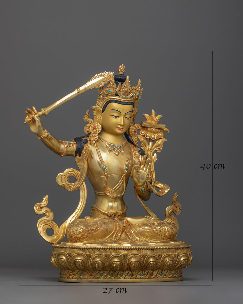 statue-of-manjushri-with-wisdom-sword