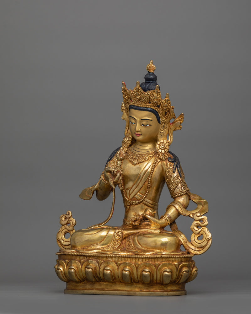 Deity of Purification Vajrasattva Sculpture | Sacred Bodhisattva Figure