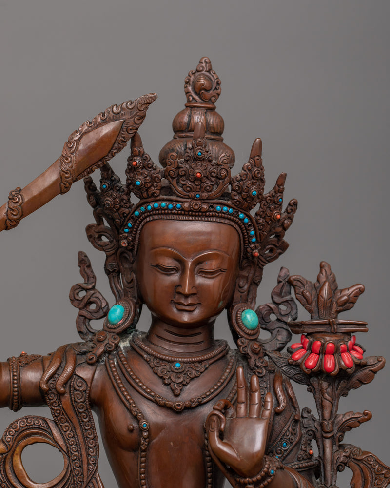 Wisdom Deity Manjughosa Statue | Symbol of Intellectual Clarity and Insight