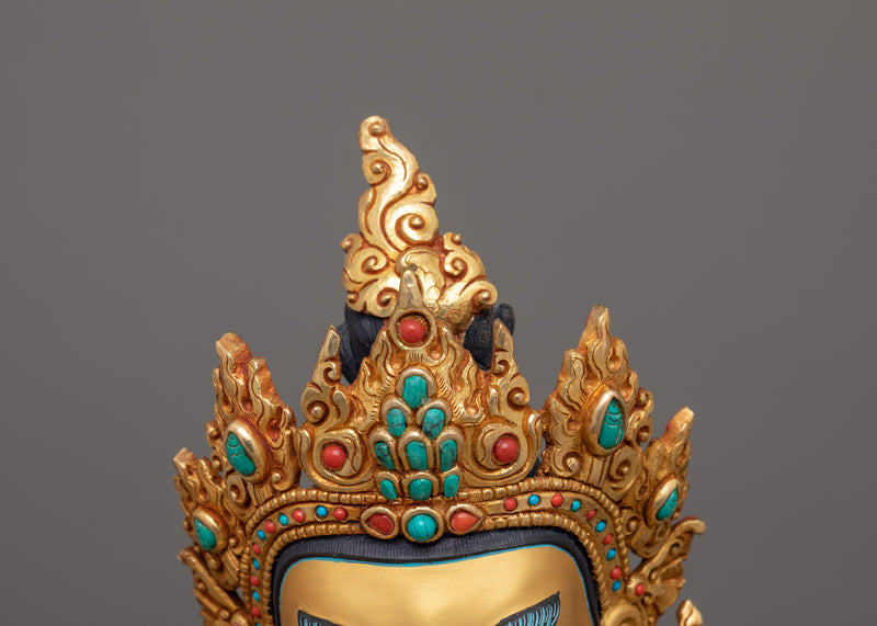 Handmade Figurine of Dzambhala Buddhist Deity | Enlightened Wealth Deity