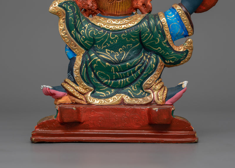 Mahakala Bernagchen Protector Deity Figurine | Tibetan Buddhism Sacred Art