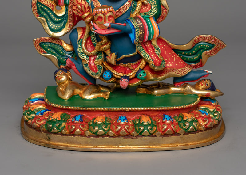 Mahakala Bernakchen Dharma Protector Sculpture | Spiritual Protection and Guidance