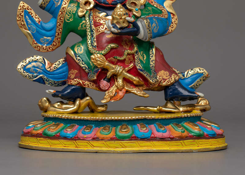 Sacred Mahakala Bernakchen Wrathful Protector Deity | Handcrafted Symbol of Protection