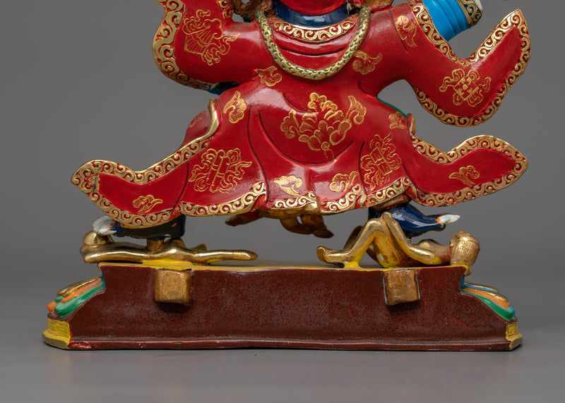 Sacred Mahakala Bernakchen Wrathful Protector Deity | Handcrafted Symbol of Protection