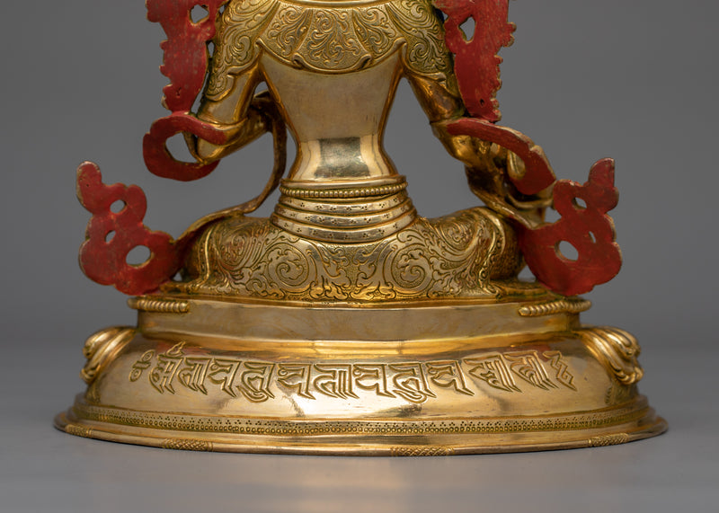 Buddhist Green Tara Enlightened Goddess | Deity of Compassion Female Buddha Figurine