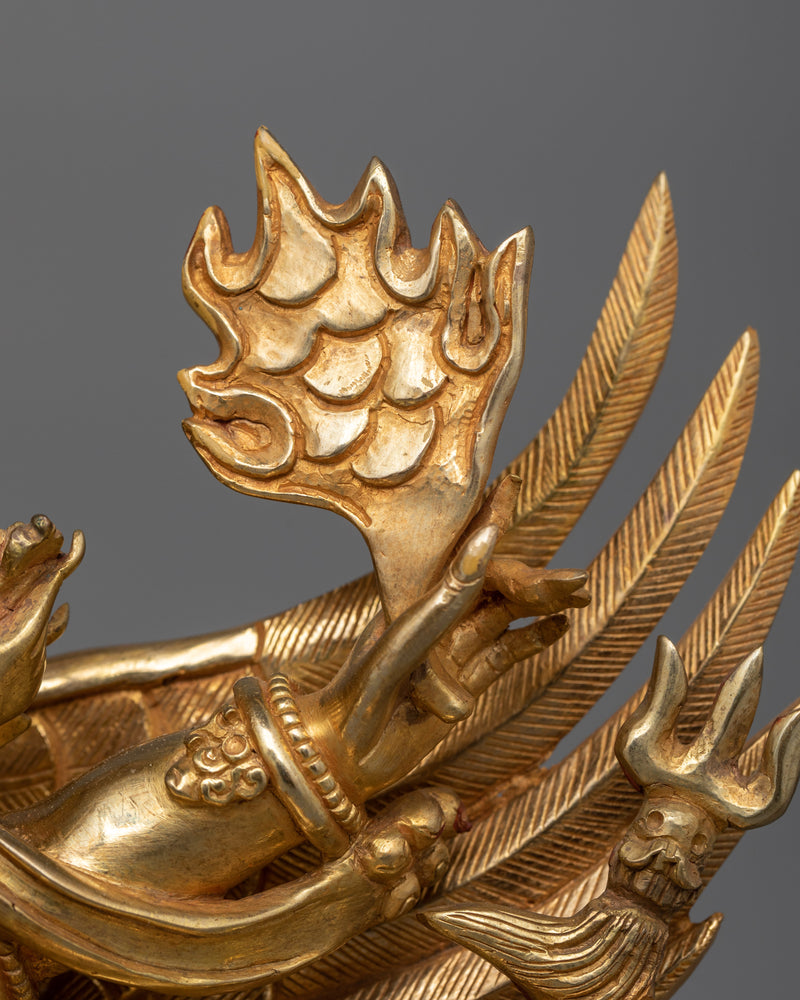 Phurba Deity Vajrakilaya Sculpture | Symbolizing the Unity of Wisdom