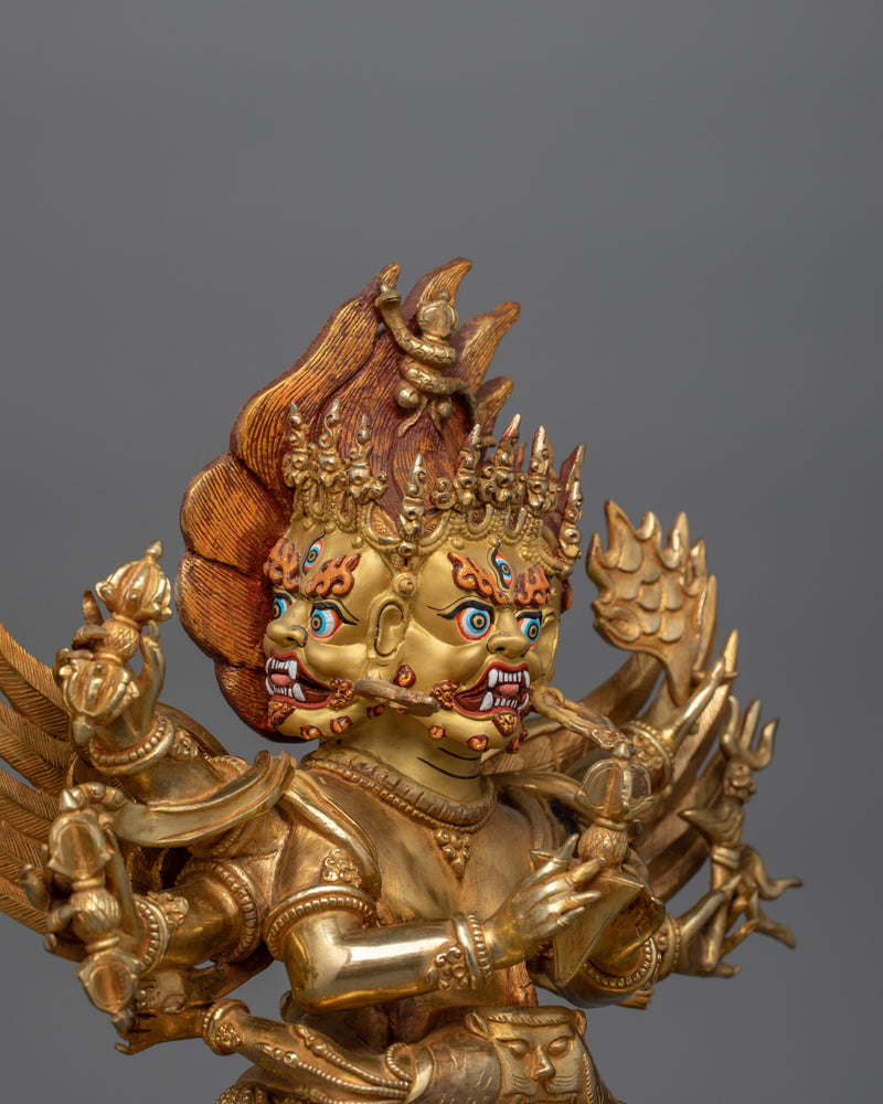 Phurba Deity Vajrakilaya Sculpture | Symbolizing the Unity of Wisdom