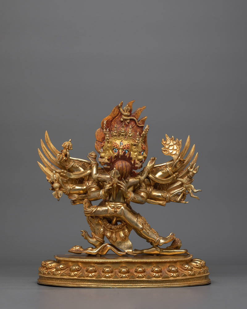 Phurba Deity Vajrakilaya Sculpture | Symbolizing the Unity of Wisdom