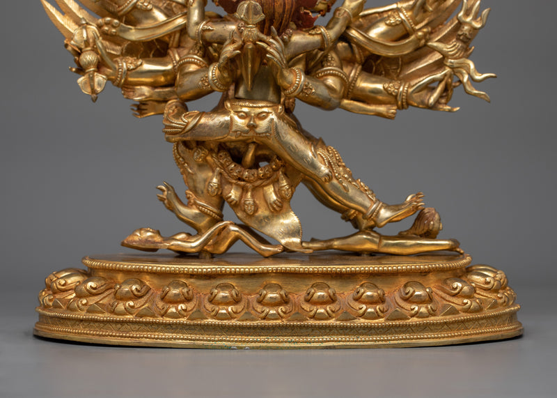 Phurba Deity Vajrakilaya Sculpture | Symbolizing the Unity of Wisdom