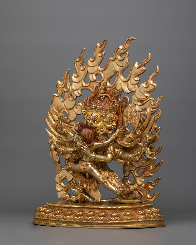 Phurba Deity Vajrakilaya Sculpture | Symbolizing the Unity of Wisdom