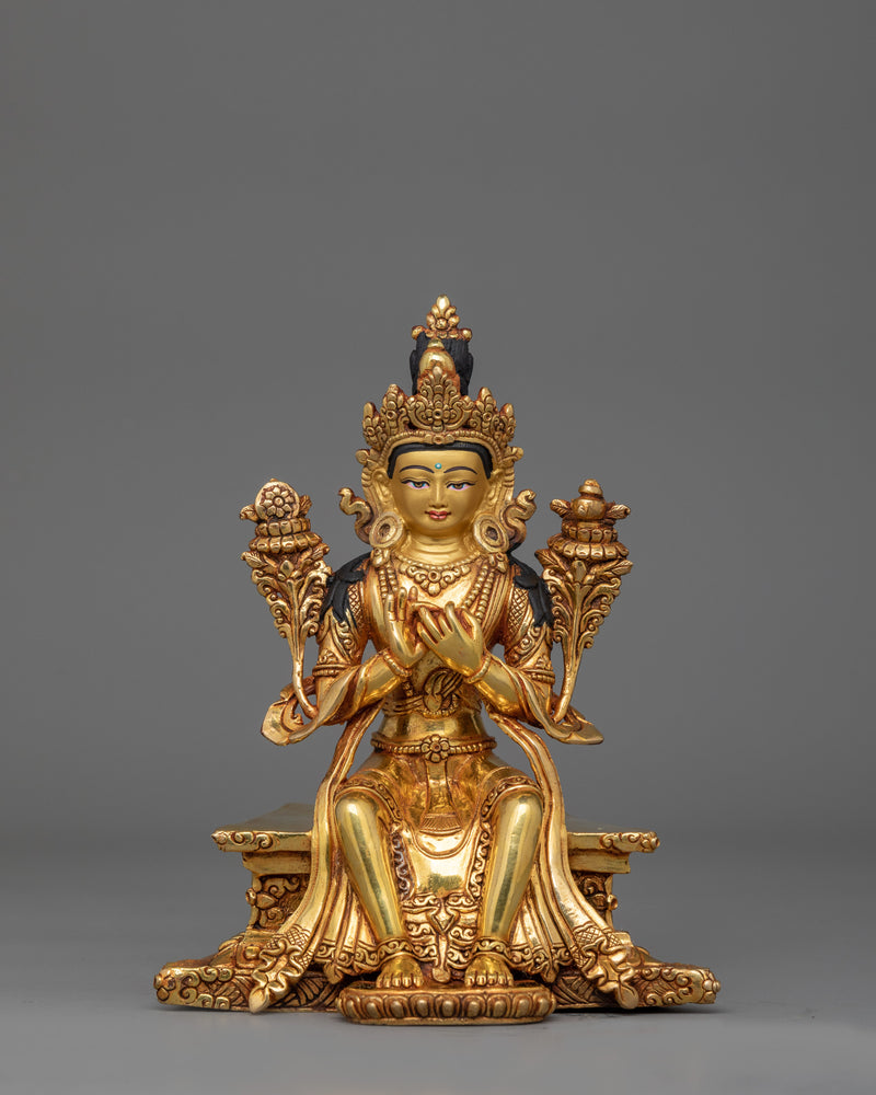 Maitreya Future Buddhist Deity Sculpture | Representing Compassion and Wisdom