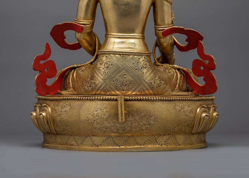 Kshitigarbha Buddhist Spiritual Sculpture | Compassionate Protector of Souls