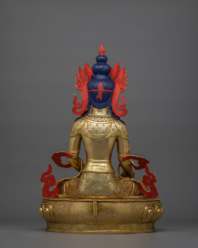 Kshitigarbha Buddhist Spiritual Sculpture | Compassionate Protector of Souls